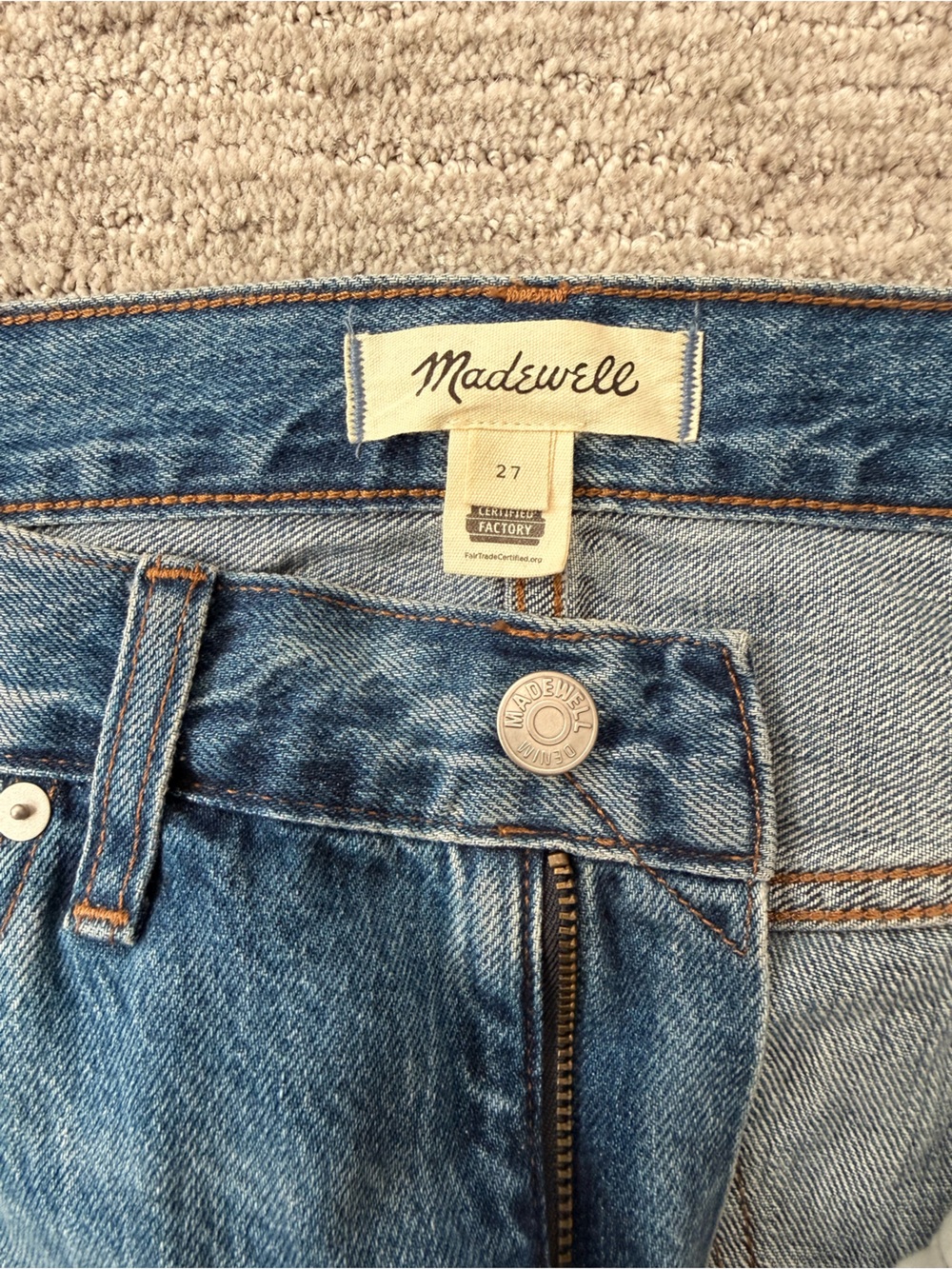 Madewell Jean Skirt